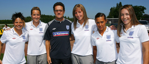 Fabio Capello meets England Women's 